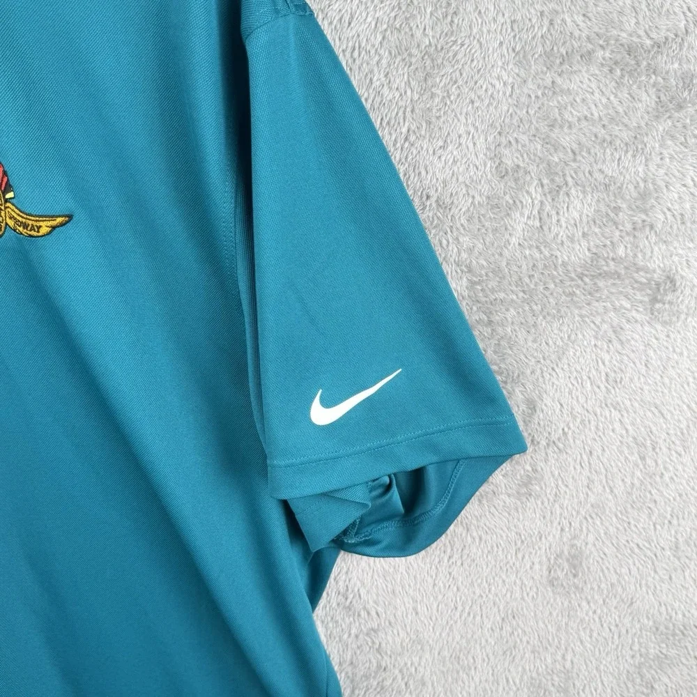 Indianapolis Motor Speedway Polo Shirt Mens 2XL Nike‎ Dri-Fit Embroidered Logo